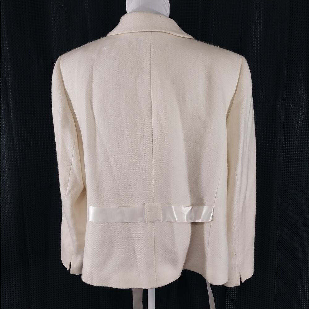 Tahari Cream Women's Blazer Jacket - Picture 7 of 10